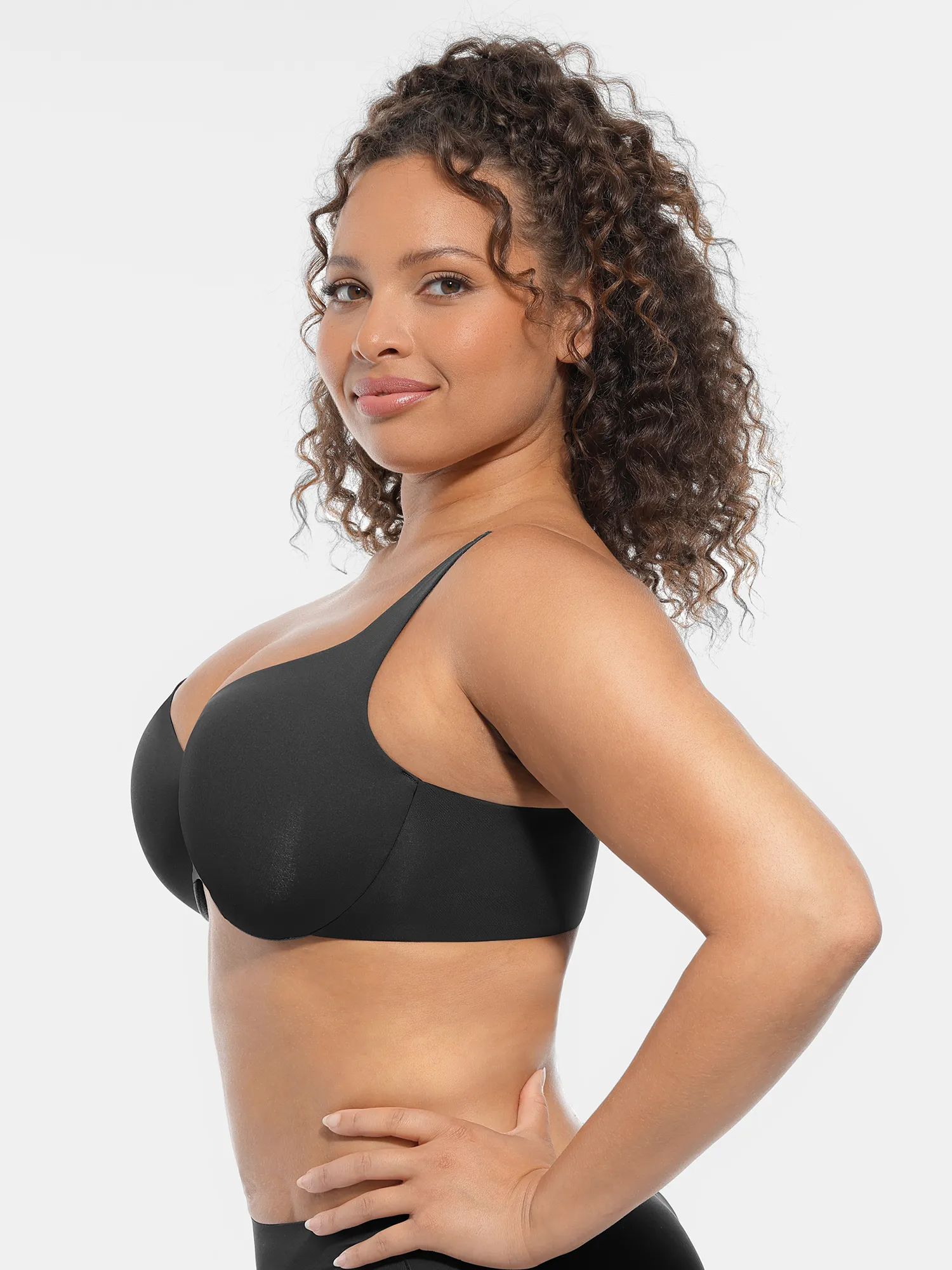 Feelingirl Unpadded Underwired Deep V-Neck Side Support Bra Bundle - Image 14