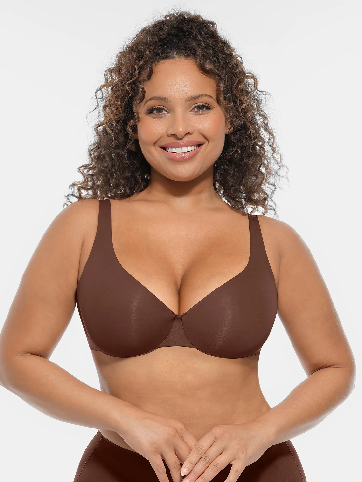 Feelingirl Unpadded Underwired Deep V-Neck Side Support Bra Bundle - Image 19