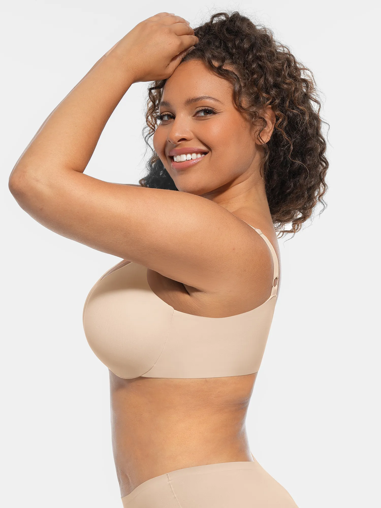 Feelingirl Unpadded Underwired Deep V-Neck Side Support Bra Bundle - Image 38