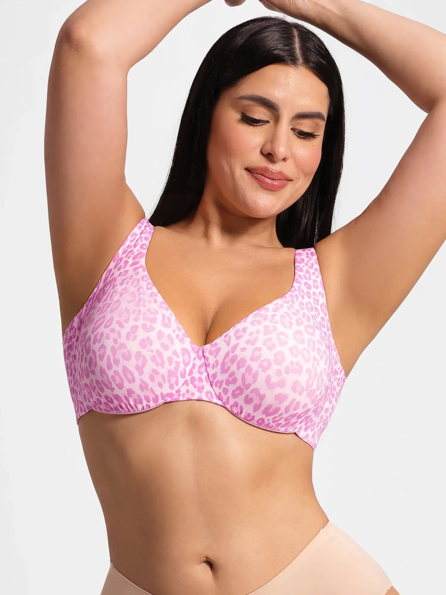 Feelingirl Underwire Adjustable Deep V-neck Bra - Image 48