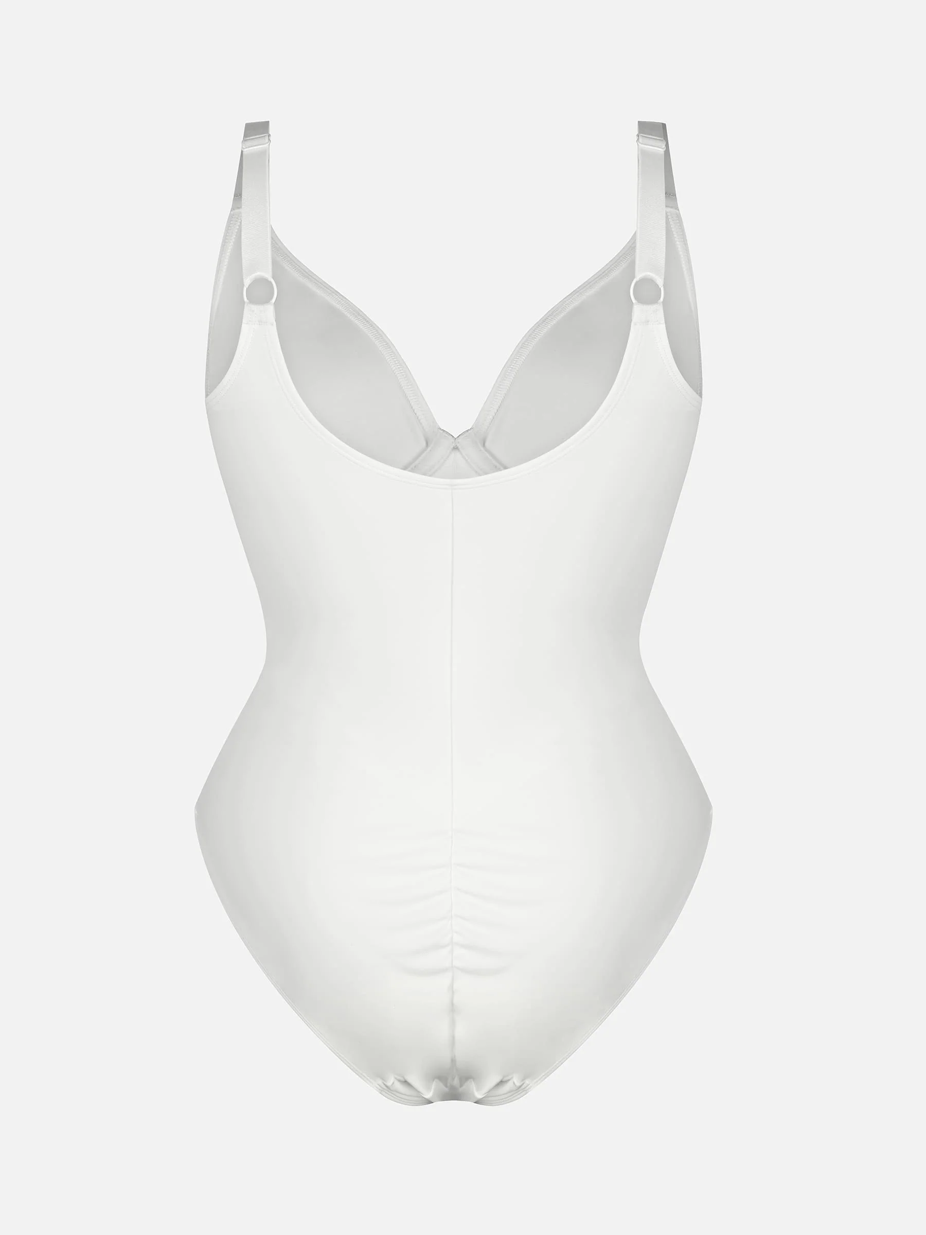 Feelingirl V Neck Tummy Control Shaping Bodysuit - Image 104