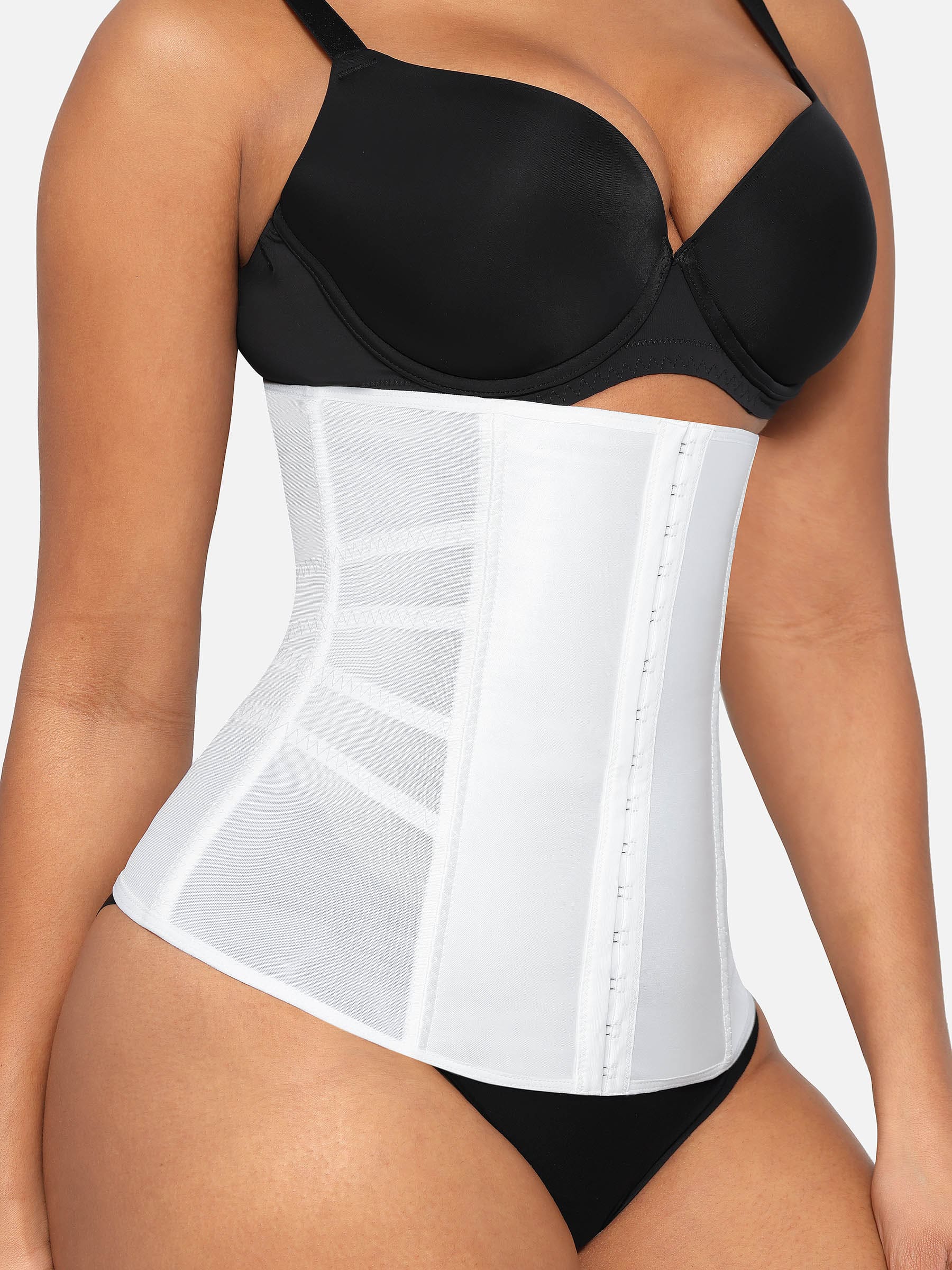 Feelingirl Waist Trainer Corset Body Shaper with Steel Bones [BOGO] - Image 3