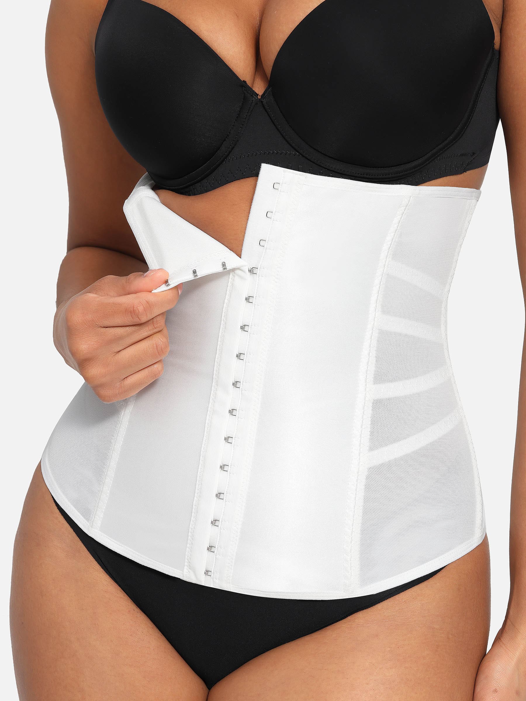Feelingirl Waist Trainer Corset Body Shaper with Steel Bones [BOGO] - Image 5