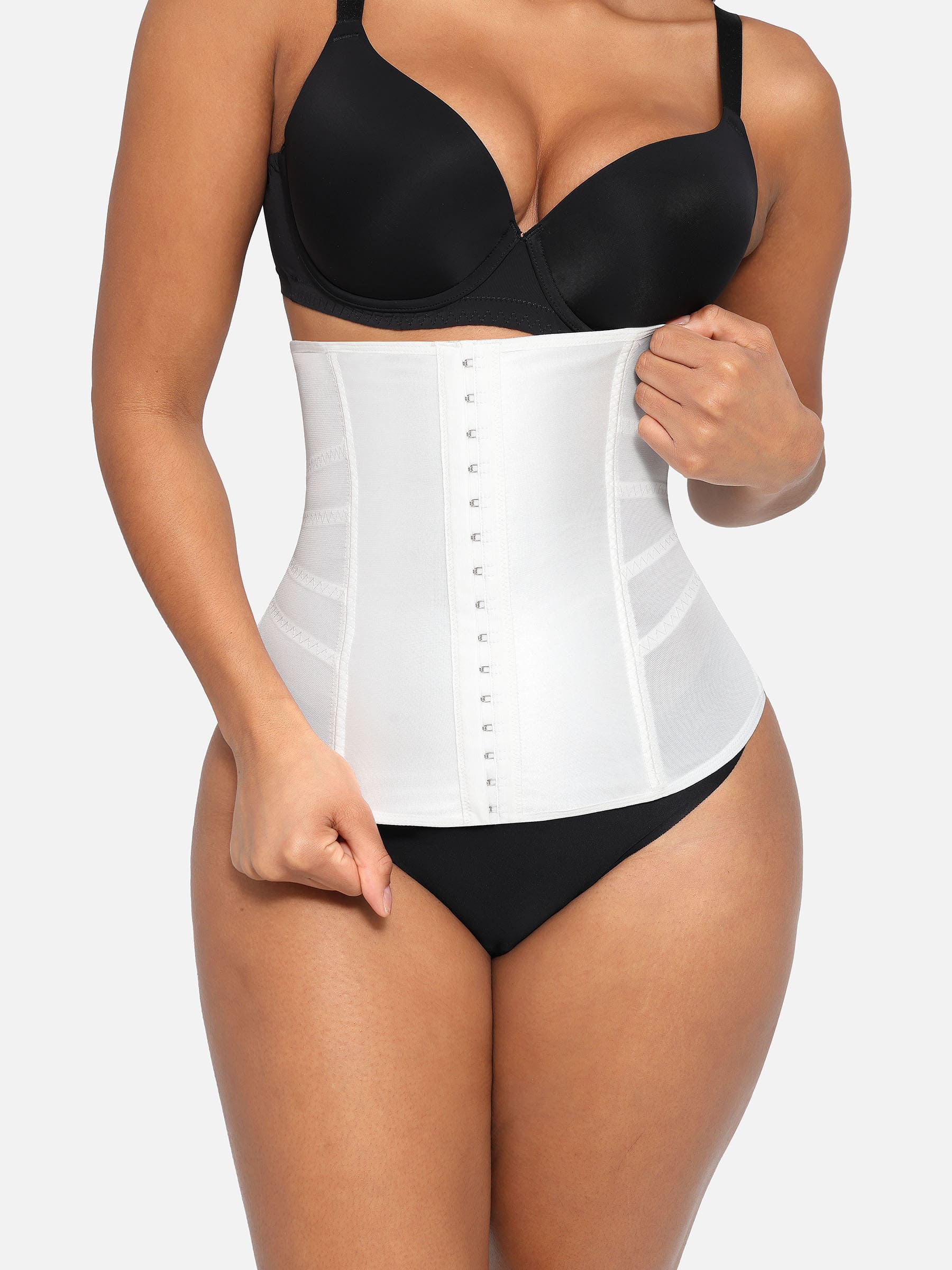 Feelingirl Waist Trainer Corset Body Shaper with Steel Bones [BOGO] - Image 6