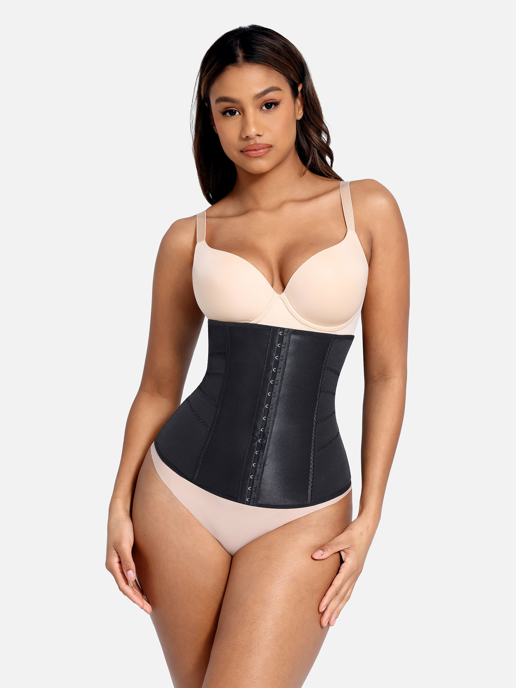 Feelingirl Waist Trainer Corset Body Shaper with Steel Bones [BOGO] - Image 8