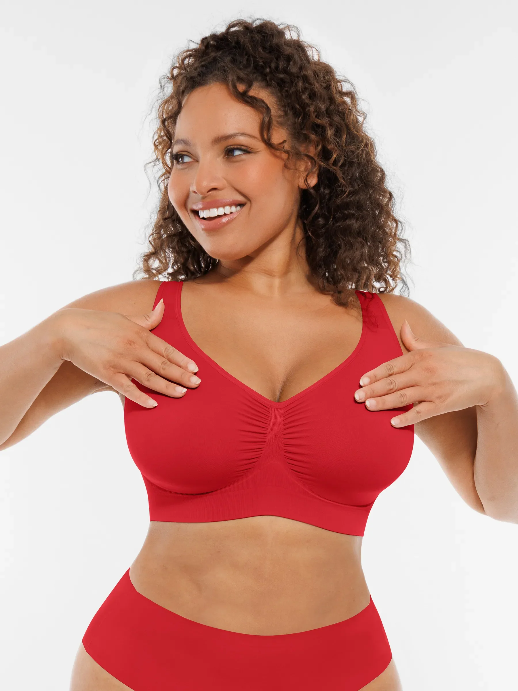 Feelingirl No Underwire Wide Straps Everyday Bra Bundle - Image 61