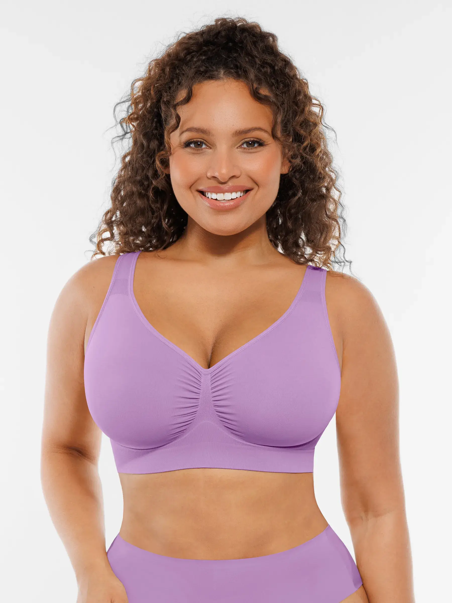 Feelingirl No Underwire Wide Straps Everyday Bra Bundle - Image 74