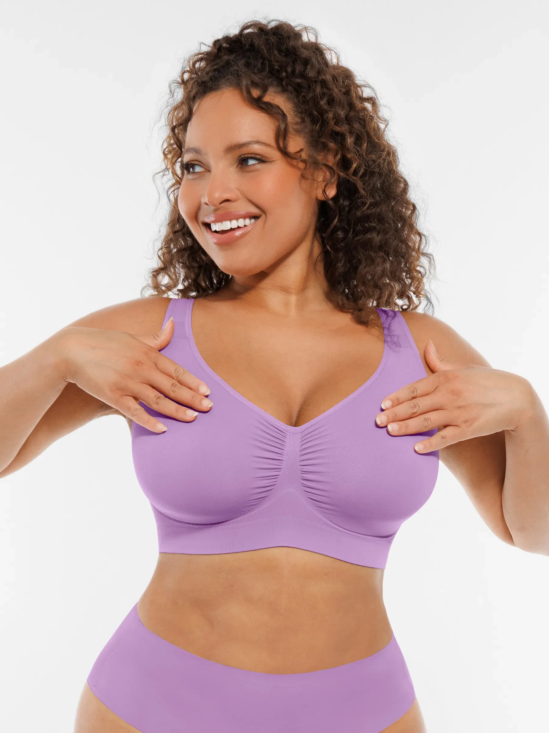 Feelingirl No Underwire Wide Straps Everyday Bra Bundle - Image 75