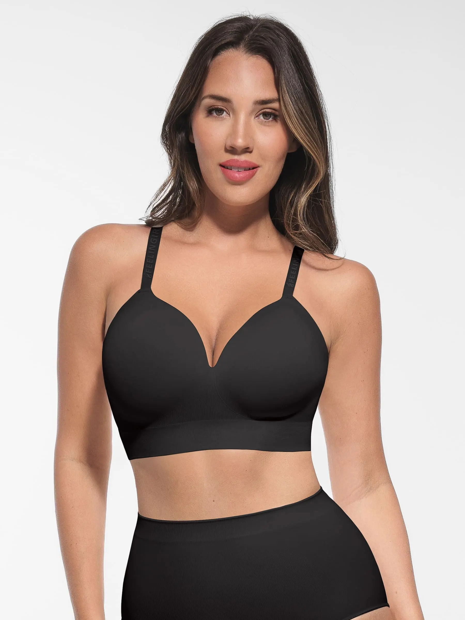 Feelingirl Wireless Adjustable Push-Up Full Coverage Bra - Image 7