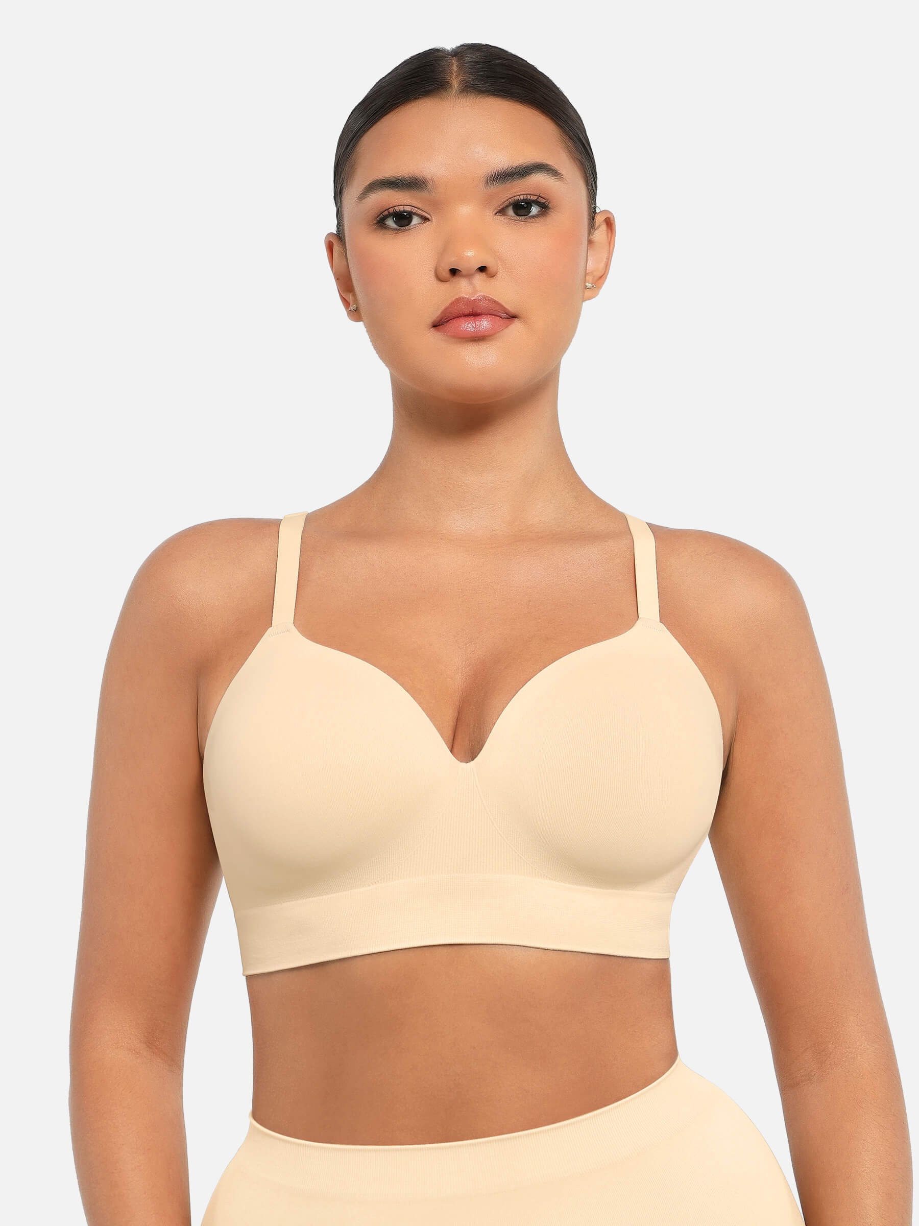Feelingirl Wireless Push-Up Seamless Comfort Full Coverage Bra Bundle - Image 24