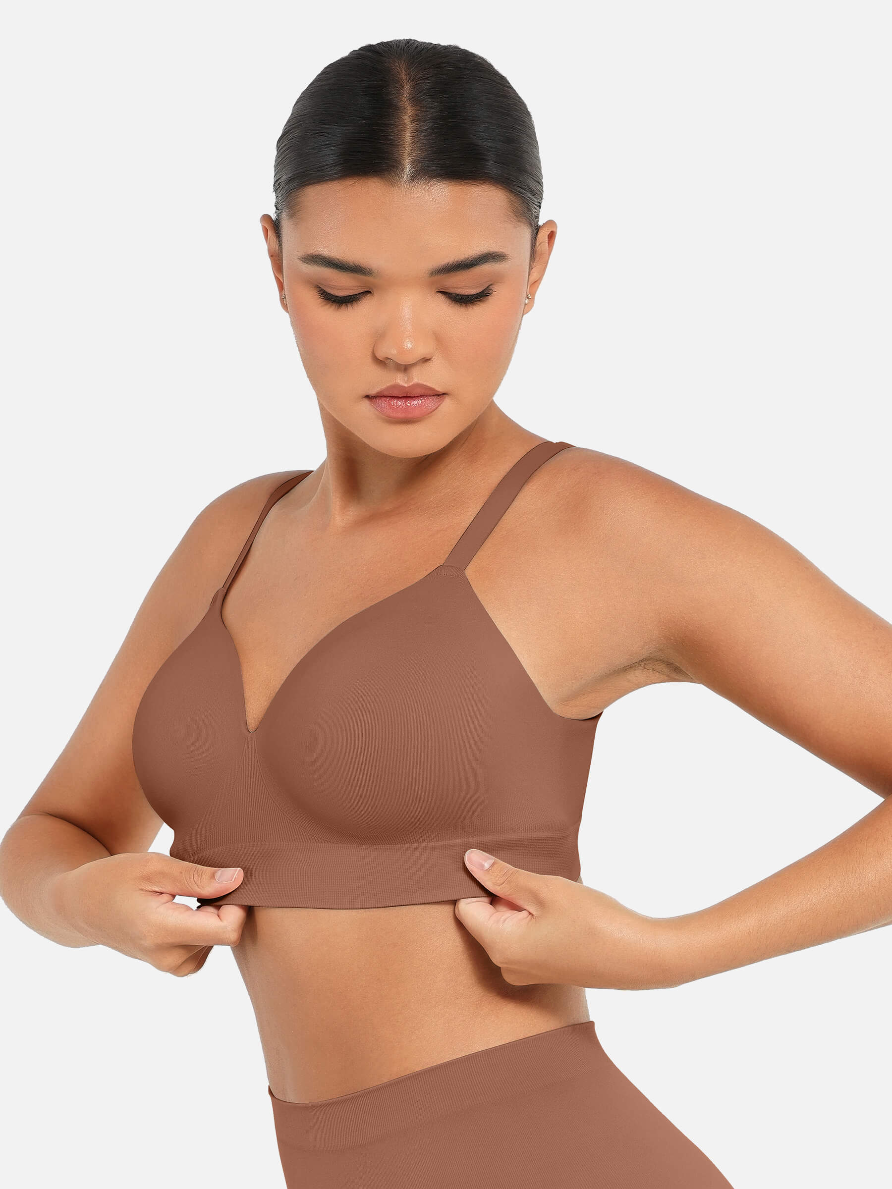 Feelingirl Wireless Push-Up Seamless Comfort Full Coverage Bra Bundle - Image 45