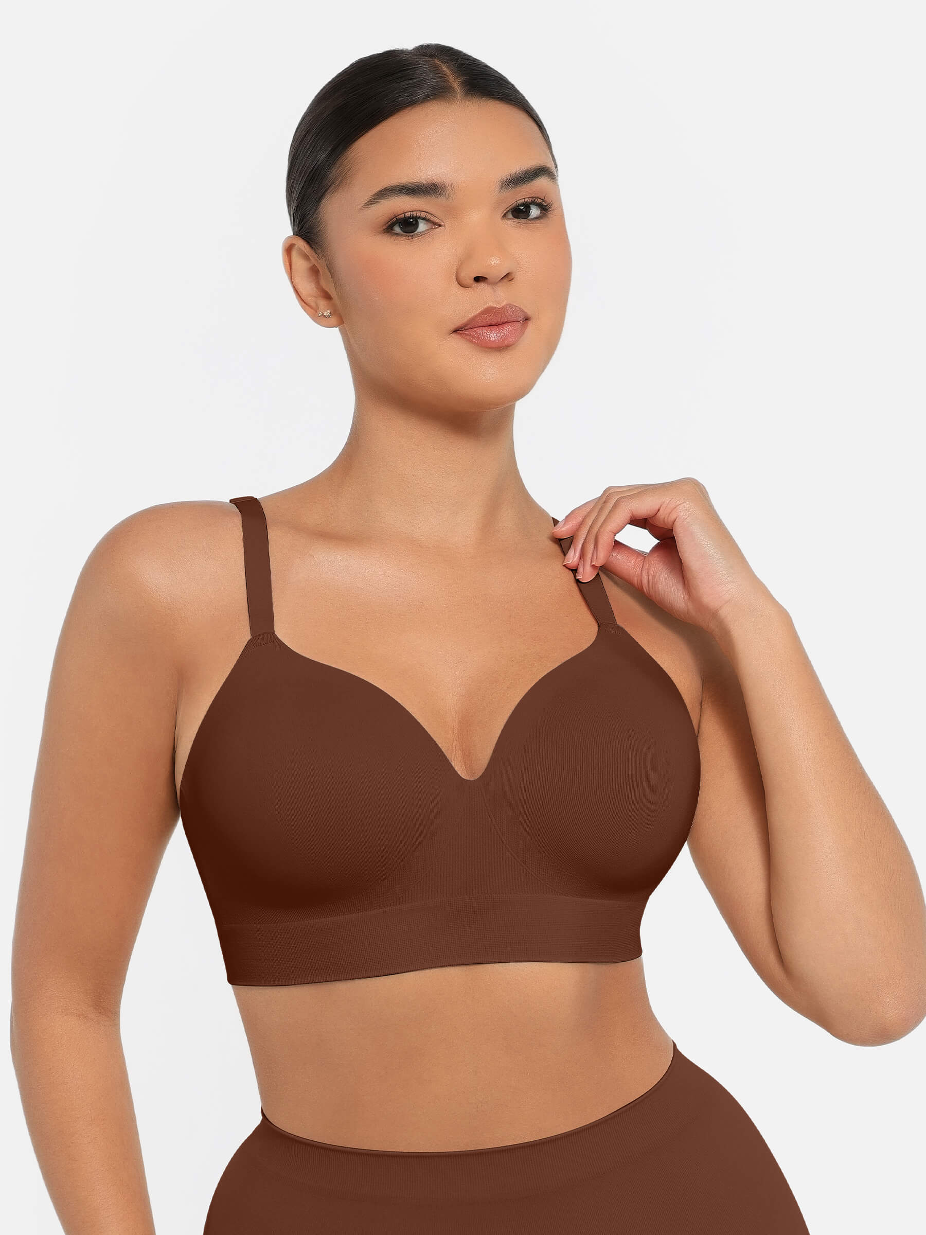 Feelingirl Wireless Push-Up Seamless Comfort Full Coverage Bra Bundle - Image 52