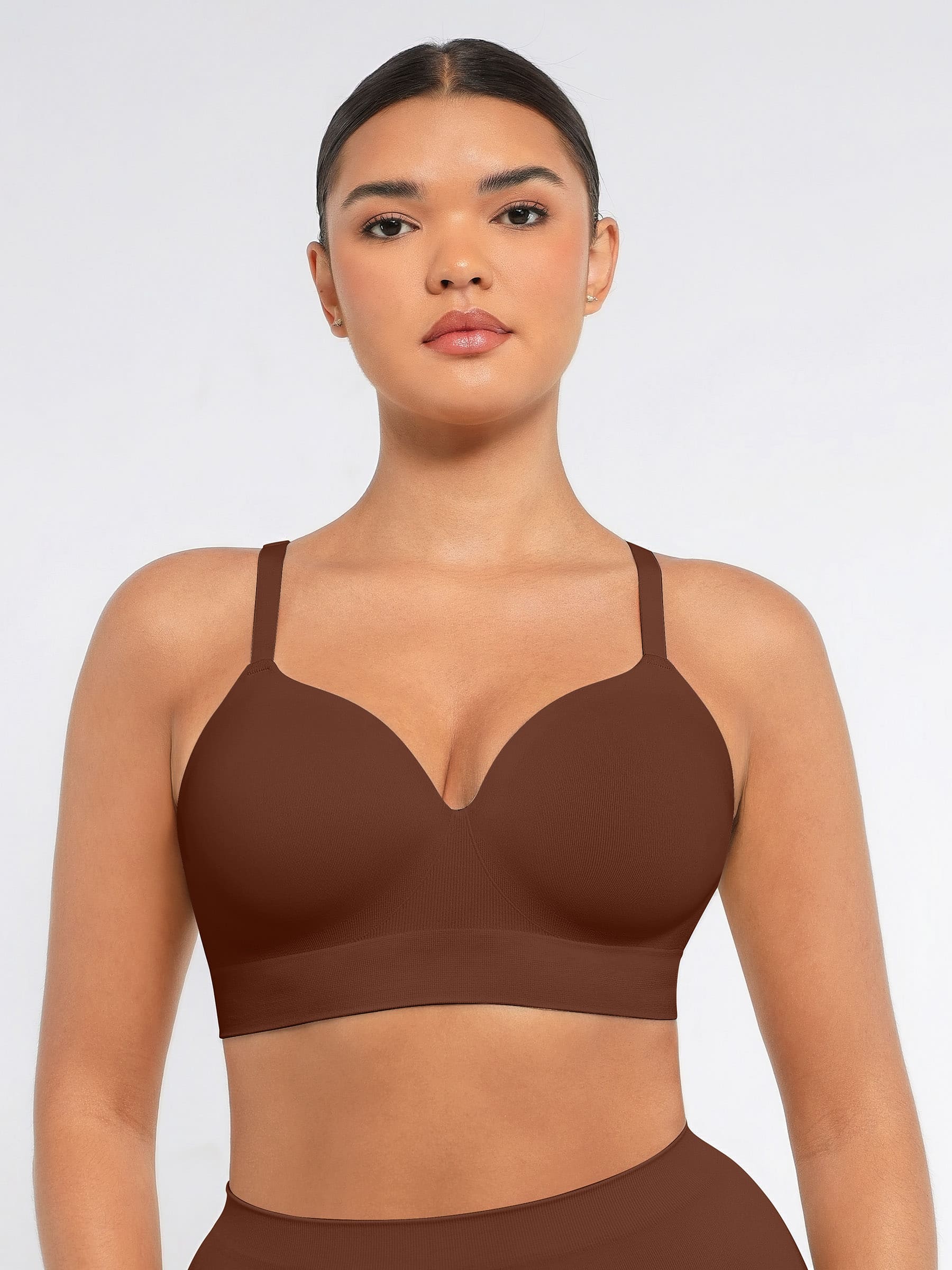 Feelingirl Wireless Push-Up Seamless Comfort Full Coverage Bra Bundle - Image 57