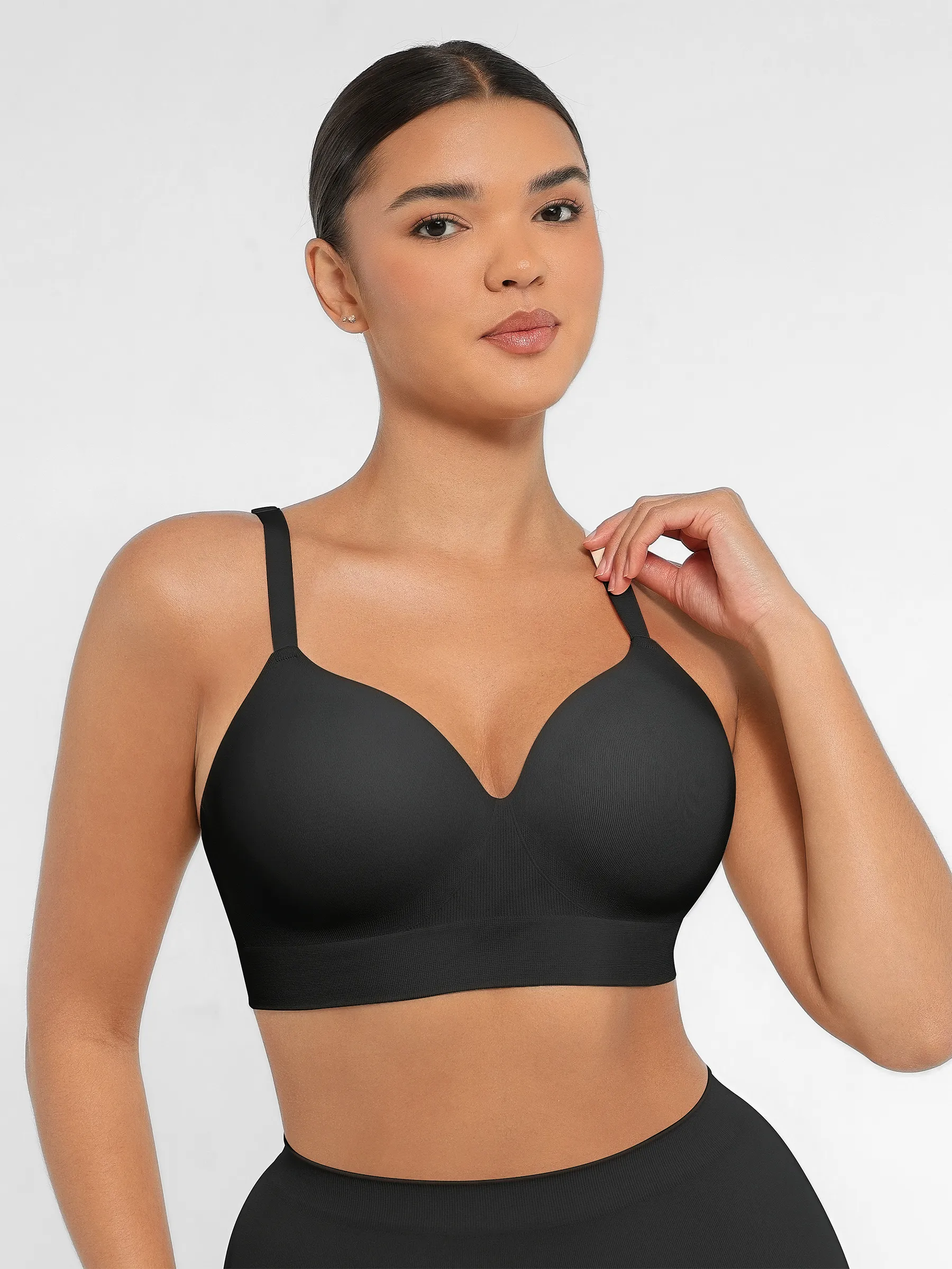 Feelingirl Wireless Push-Up Seamless Comfort Full Coverage Bra - Image 8