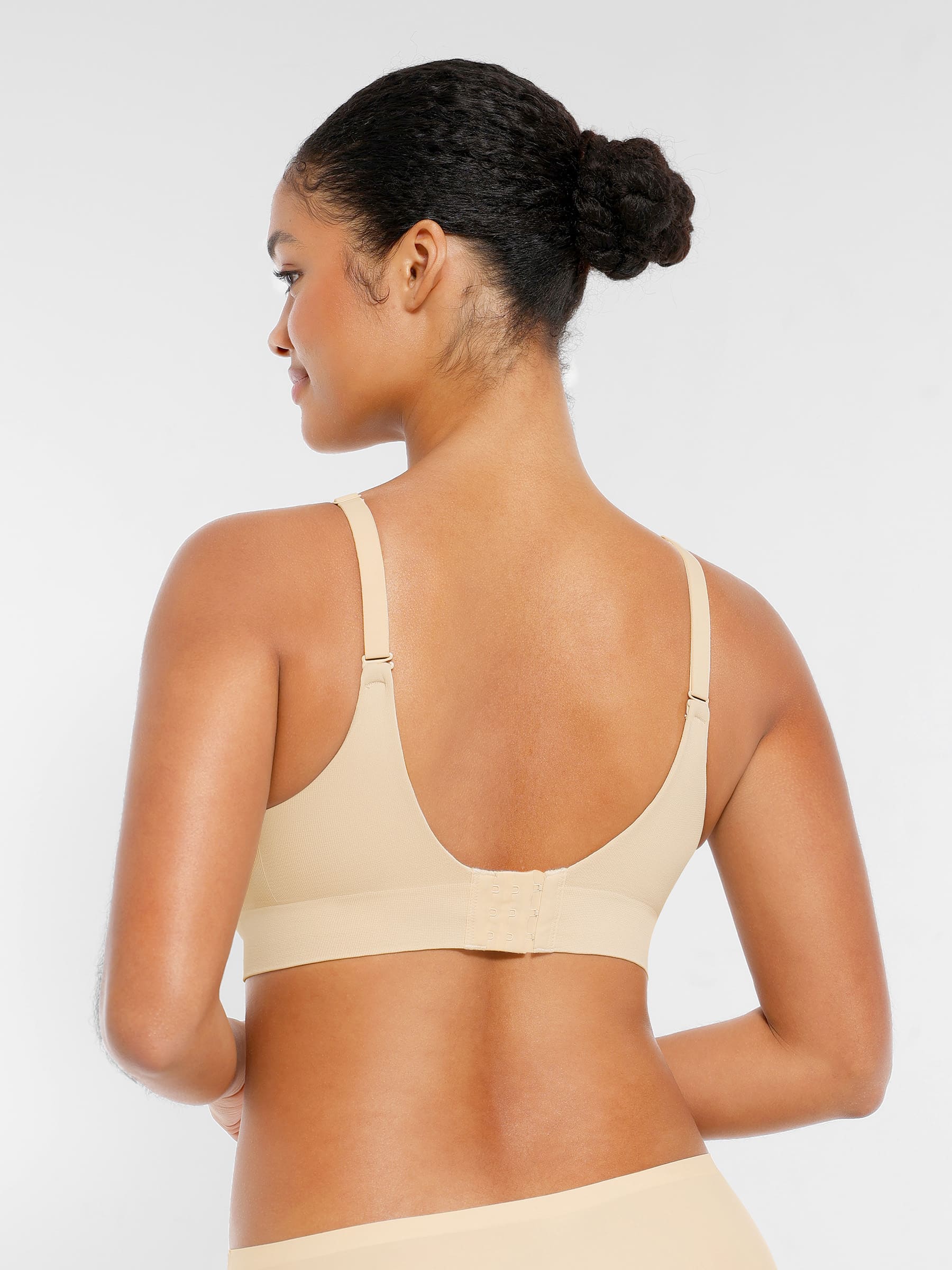 Feelingirl Wireless Seamless Push-Up V-neck Bra - Image 43
