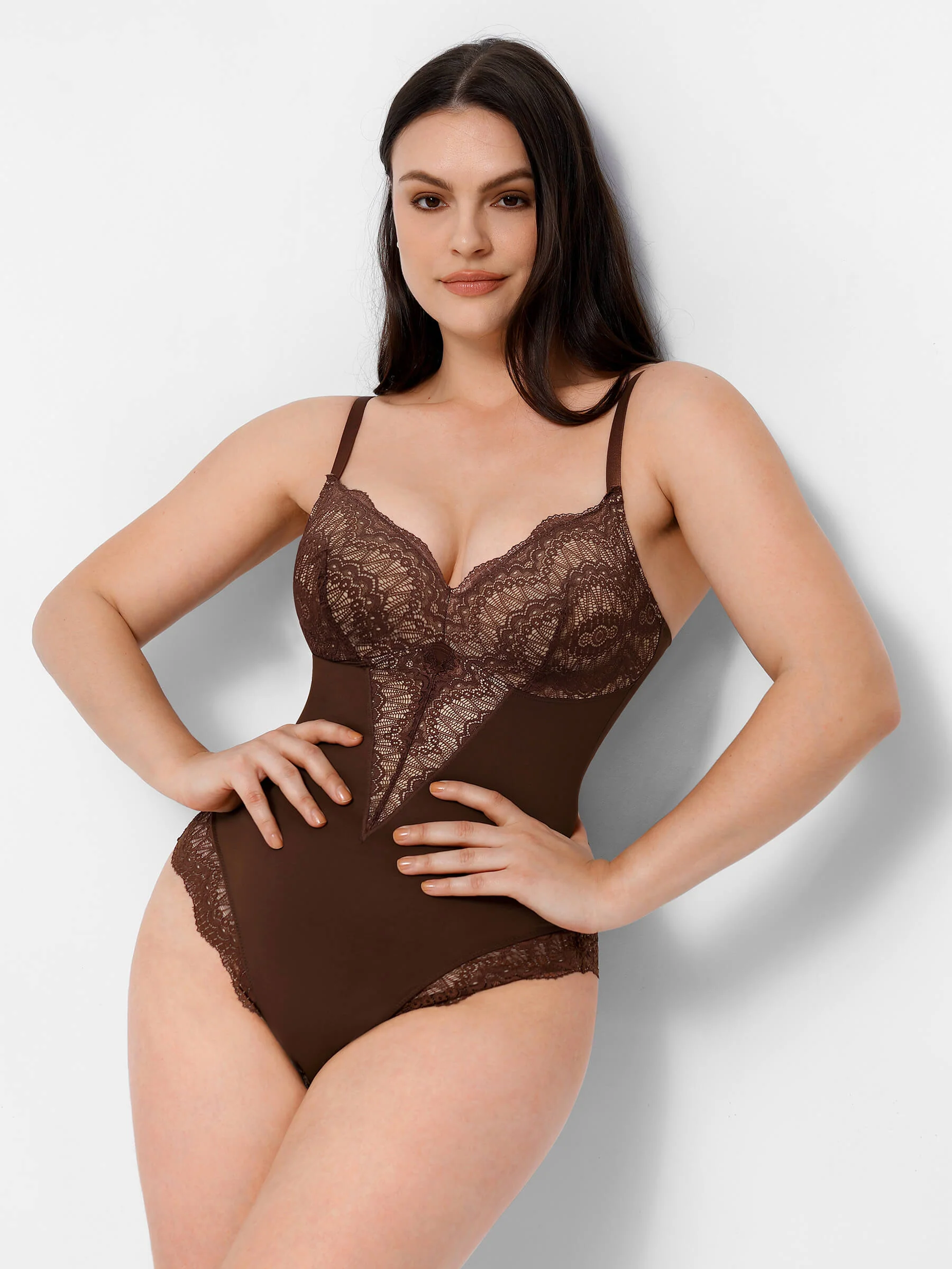 Feelingirl Low-back Ultra-versatile Lace Bodysuit - Image 18