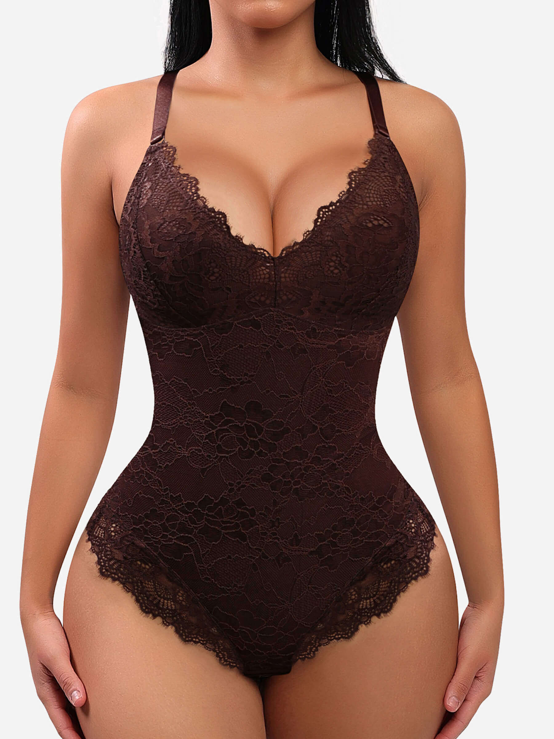 Feelingirl Low-back Ultra-versatile Lace Bodysuit - Image 25