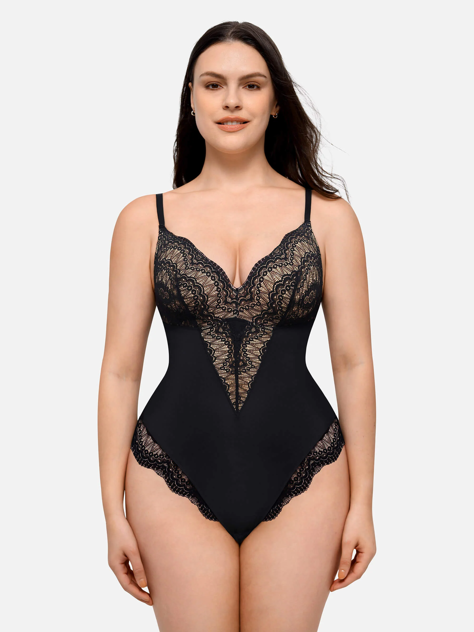 Feelingirl Low-back Ultra-versatile Lace Bodysuit - Image 3