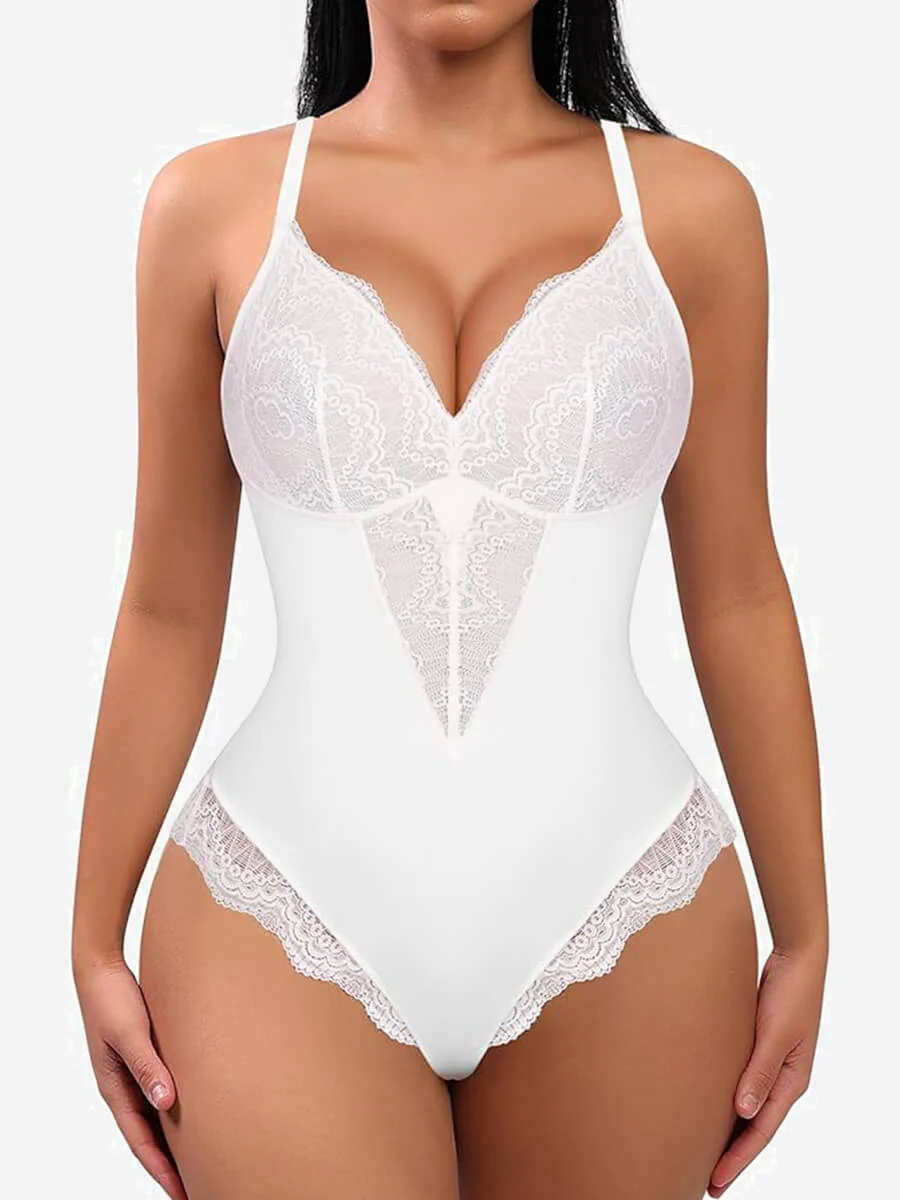 Feelingirl Low-back Ultra-versatile Lace Bodysuit - Image 31