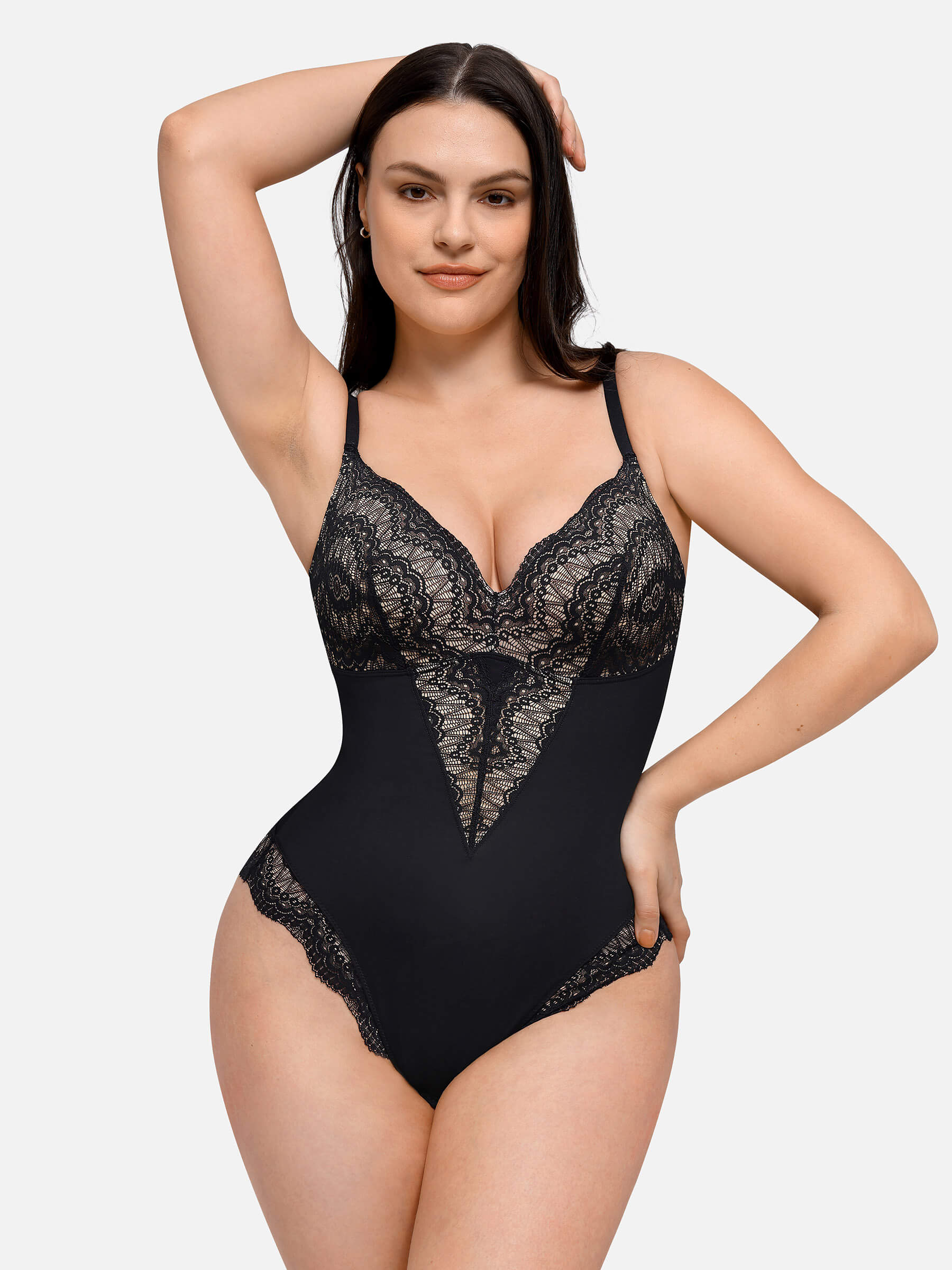 Feelingirl Low-back Ultra-versatile Lace Bodysuit - Image 5