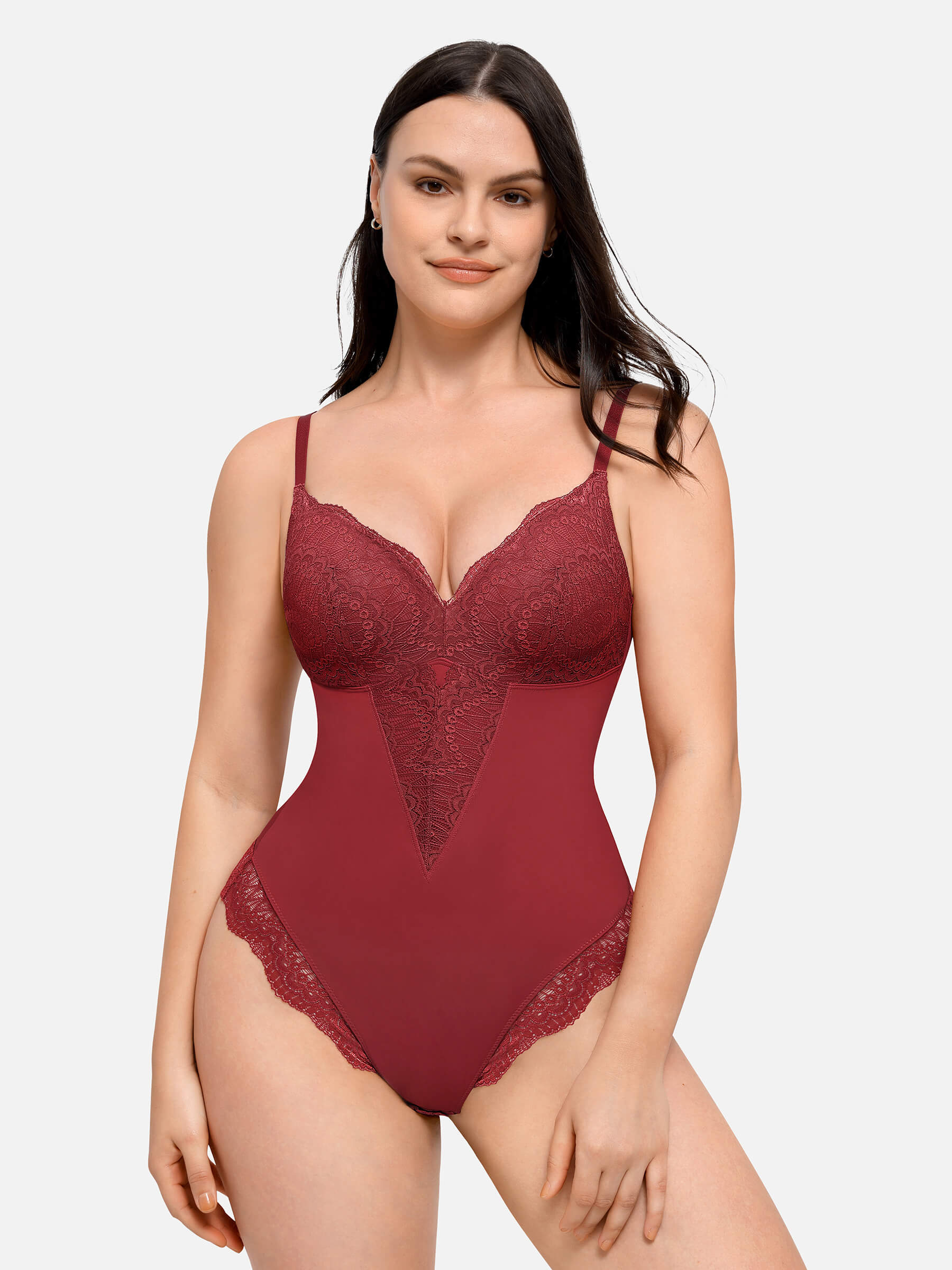 Feelingirl Low-back Ultra-versatile Lace Bodysuit - Image 8