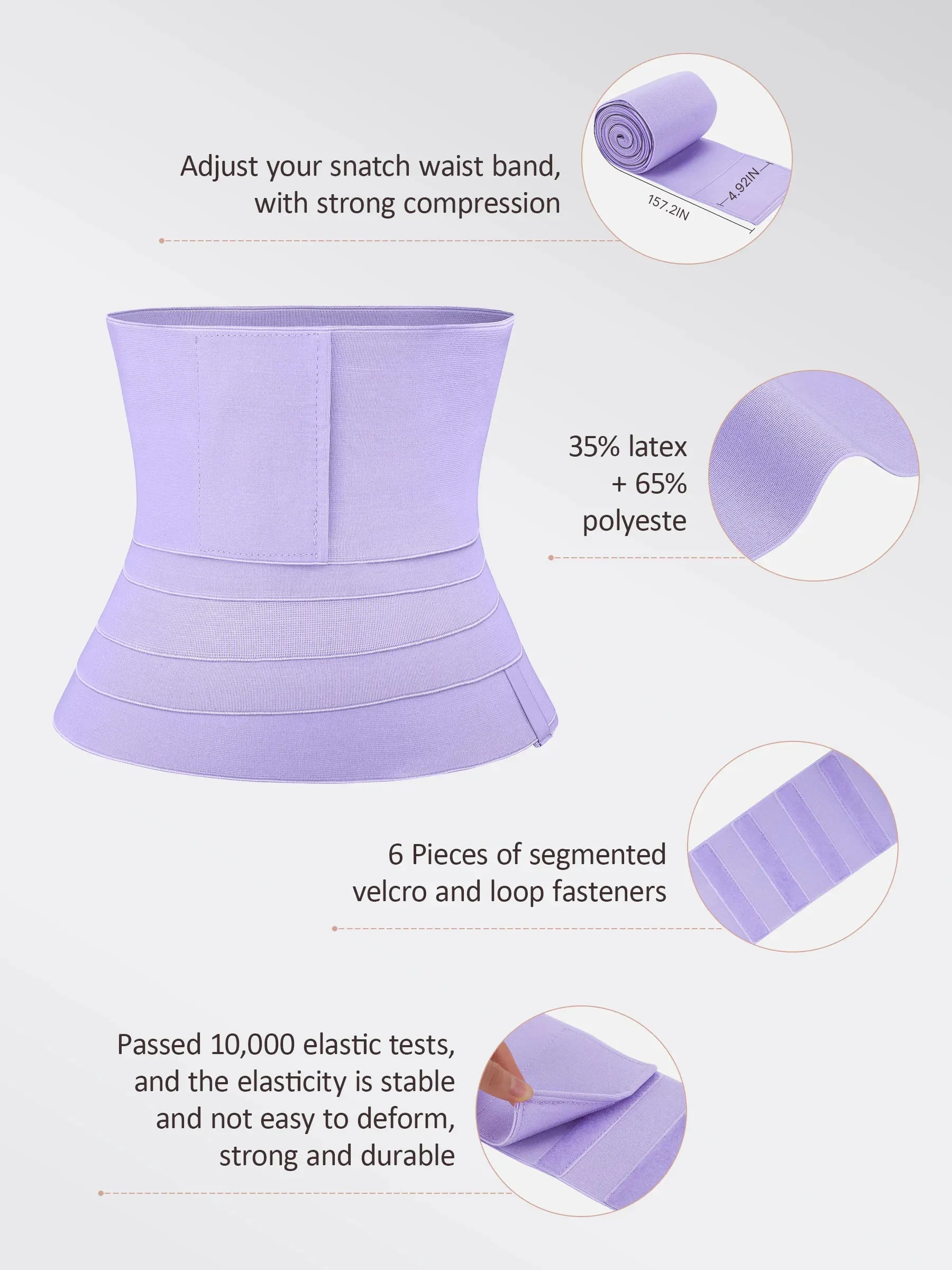 Feelingirl Tummy Wrap Waist Trainer - Image 10