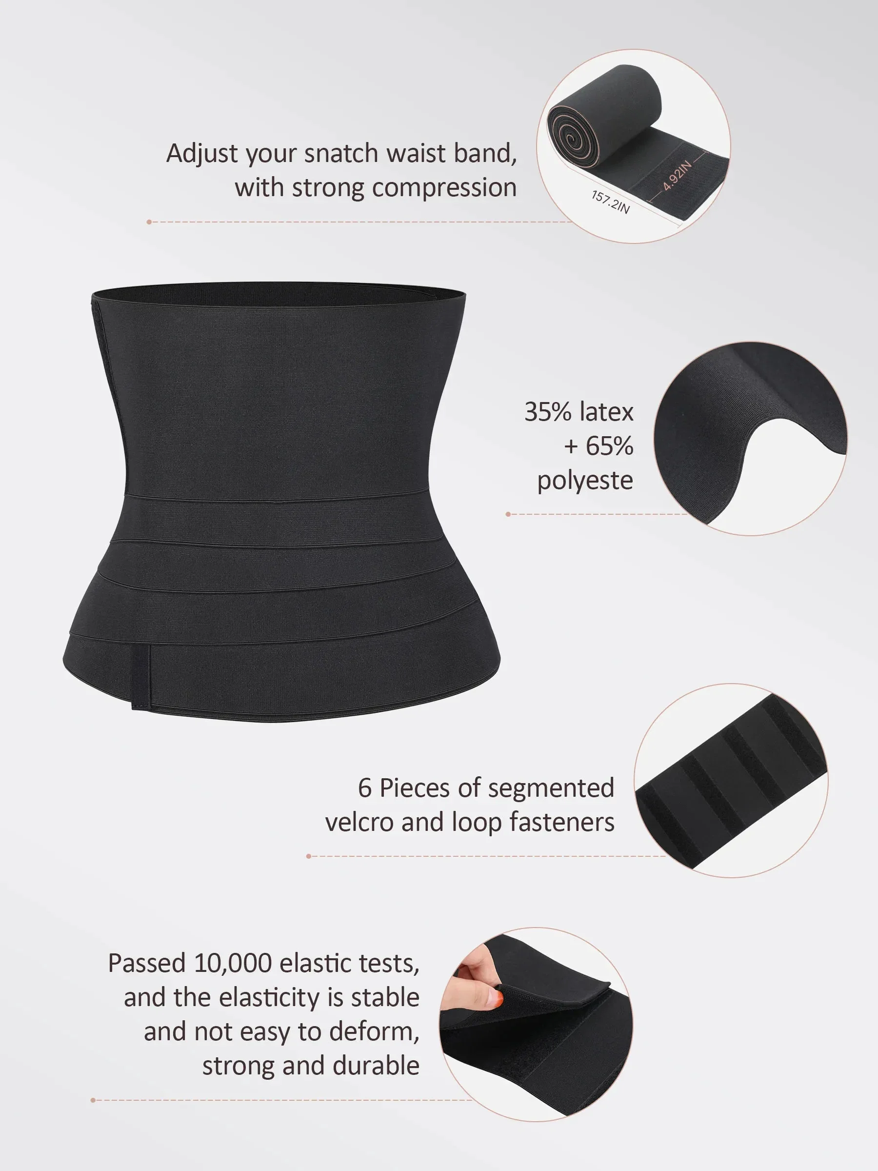 Feelingirl Tummy Wrap Waist Trainer - Image 17